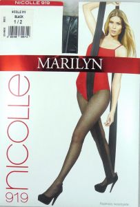 Marilyn NICOLLE 919 R1/2 rajstopy romby 20DEN black